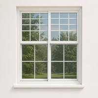 Ventanas Corredizas de Aluminio con Aislamiento Térmico y Acústico, con Mosquitera, Diseño Moderno para Salas de Estar, Hoteles y Villas