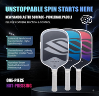 Vente d'usine SLK Omni Original 1.1 Logo Longated Pickleball Paddle 16mm Foam Core Gen 5 Core Foam Interior Carbon Fiber Surface
