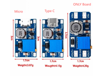 Convertisseur élévateur DC-DC MT3608 avec module Type-C