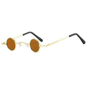 แว่นกันแดดทรงกลมวินเทจพังก์กรอบเล็กน้ำหนักเบา UV400 สำหรับผู้ชายผู้หญิงโลหะฮิปฮอปแว่นตาแฟชั่น - Product Image 2