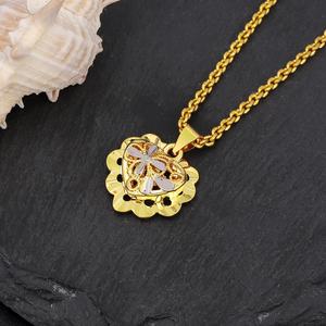 Collar con Colgante de Corazón en Oro de 24K, Joyería de Latón para Niños, Diseño Personalizado JXX - Product Image 2