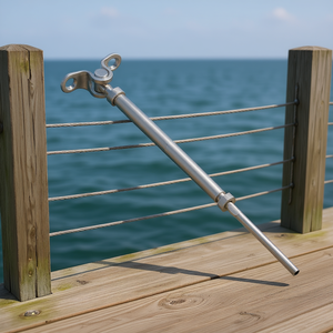 Clips de câble en acier inoxydable T316 de 1/8 pouce, quincaillerie de garde-corps de qualité marine, finition hautement polie - Product Image 2