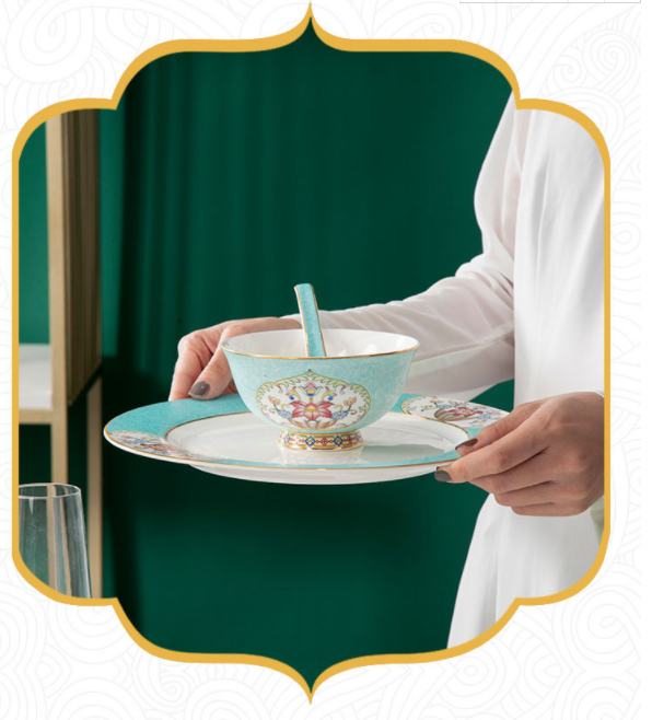 86個高級磁器食器セット中国の伝統的な室内装飾リビングルーム新製品