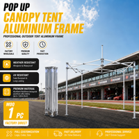 Tente de réception publicitaire extérieure en aluminium 10 x 10, chapiteau d'exposition, gazebo, tente pop-up personnalisée imprimée