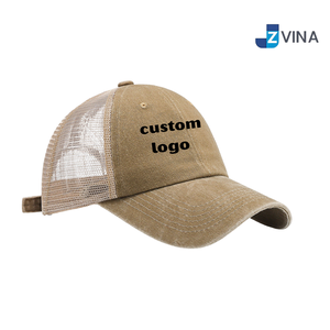 Casquette de baseball unisexe réglable avec logo personnalisé, couleur unie, respirante, style délavé, décontractée, printemps-été - Product Image 2