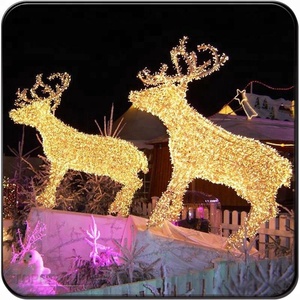 Toprex animales führte jardin adornos de luces navidad exteriores dekorationen grandes renos - Product Image 6