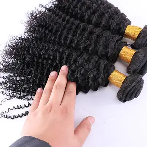 Vente en gros de cheveux alignés sur les cuticules, cheveux humains vierges brésiliens non traités, tissage de paquets de cheveux brésiliens bruts