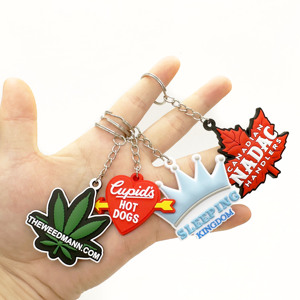 Outdoor Adventure Theme Custom PVC Keychains Soft <b>Rubber</b> Key <b>Ring</b> for Camping & Hiking Clubs - Product Image 1