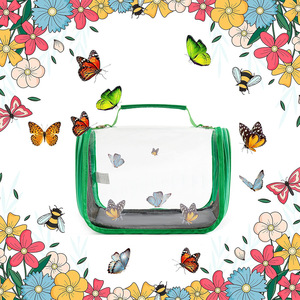 OEM Color <span class=keywords><strong>Pop</strong></span>-<span class=keywords><strong>up</strong></span> Benutzer definierte Größe Insekten lebensraum Käfig Terrarium Gehäuse Faltbarer Schmetterlings käfig - Product Image 2