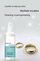 Bijoux naturels en contact direct avec la peau avec étiquette personnalisée Nettoyage de vernis Or Platine Argent Nettoyage Liquide écologique en spray