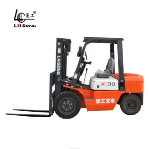 LAIGONG CPCD35 3ton 3mLarge carrello elevatore Diesel ampiamente utilizzato nelle officine magazzino motore Diesel forcella addensata