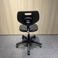 Chaise en polyuréthane antistatique ESD durable avec base chromée, banc de travail pour bureau, usine sans poussière, banquier, caissier, studio
