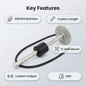 Sensor de Nivel de Combustible/Agua de Acero Inoxidable Zexi de 0-190 Ohmios, Apto para Autocaravanas, Barcos y Áreas Industriales - Product Image 4