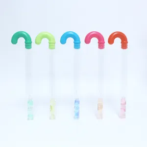 New Year Christmas Decoration Clear Plastic Tube Candy Cane Tube For Candy Packaging