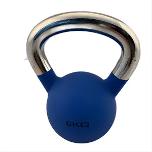 Wholesale Custom ized Gym Fitness Farb vielfalt Neues Material ECO-freundliche Haut Gummi oberfläche Stahl Kettle bell auf Wasserbasis