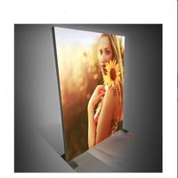 Boîte à lumière double face en tissu Portable, 1 pièce, présentoirs lumineuses en tissu pour faire de la publicité, LED