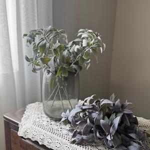 Plante artificielle verte en flocage de <span class=keywords><strong>sauge</strong></span>, herbe de lapin, vente en gros, source d'usine, fleurs artificielles en gros - Product Image 1