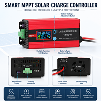 Nouveau contrôleur de charge solaire MPPT 1200W 2025 à haute efficacité, chargeur élévateur 48V/60V/72V pour batteries de VE, VR et systèmes hors réseau