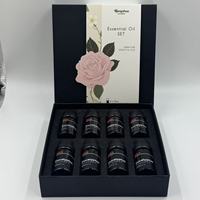 Ensemble d'huiles essentielles 100% naturelles à la lavande, à la menthe, à l'eucalyptus et au bois de santal, 10 ml, ensemble cadeau d'aromathérapie pour la diffusion