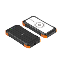 2025 Vollbild-LED-Licht Drahtloses Laden Solar Power Bank Wasserdichte Outdoor-Camping lampe Solar panel Power banks 20000mAh