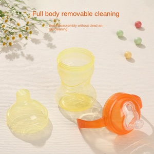 Tazza per l'acqua PP Duckbill per bambini di età superiore a <span class=keywords><strong>6</strong></span> <span class=keywords><strong>mesi</strong></span>, con doppio manico antiscivolo, facile da tenere, tazza da allenamento da 270 ml, tipo zucca a calibro largo - Product Image 4