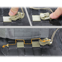 Clip de fixation rapide tactique Molle de haute qualité, sangle de connexion PALS, attaches rapides, pivotants en plastique, pochettes, étuis