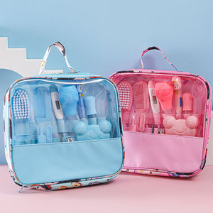 Juego de bolsas para el cuidado del bebé, productos para bebés recién nacidos, aspirador <span class=keywords><strong>Nasal</strong></span> para bebés, cortaúñas, termómetro, cuidado de limpieza diario - Product Image 2