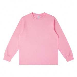 Camiseta Formal Unisex de Manga Larga, Color Sólido, 230 g/m², Mezcla de Poliéster/Algodón, Transpirable, Ecológica, Estampada, I-0432 - Product Image 5