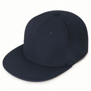 Gorra de Béisbol de Sarga de Algodón de 6 Paneles Sin Estructura con Cierre Ajustable y Orificio - Product Image 4
