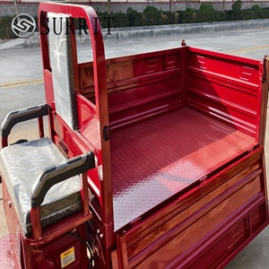 Tricycle électrique utilitaire rouge à trois roues pour le transport agricole - Product Image 5