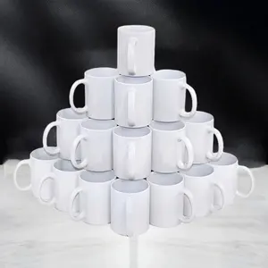 Impressão personalizada Do Logotipo Barato Bonito Porcelana Fornecedor Sublimação Branca simples Cerâmica Chá Caneca De Café pintada à mão caneca cerâmica