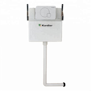 À double <span class=keywords><strong>Chasse</strong></span> Dos au Mur Câble Dissimulé Citerne Chrome Plaqué Bouton 3/6 Litre Caché Réservoir <span class=keywords><strong>D</strong></span>'<span class=keywords><strong>eau</strong></span> - Product Image 1