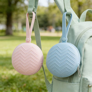 Bolsa de Silicona para Chupetes de Bebé, Portátil, Libre de BPA, con Diseño de Dibujos Animados, Estuche Organizador para Chupetes de Silicona con Cordón - Product Image 1