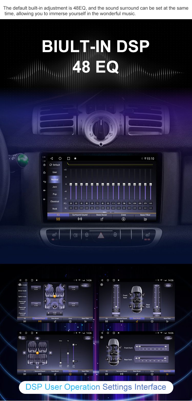 Android 11 Car Auto Radio For Benz Smart Fortwo 451 2010-2015 Car Audio System Car Multimedia Player