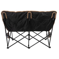 Chaise de plage et de camping moderne pliable pour 2 personnes, durable, portable et confortable, au design côtier, idéale pour les parcs
