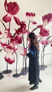 <span class=keywords><strong>Iris</strong></span> géant artificiel luxueux en papier pour arrangements de fête, mariage, décoration de vitrine, accessoires de centre commercial - Product Image 5