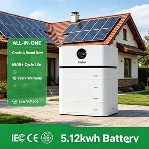 3pcs Stack-<b>mounted</b> High Voltage Home Solar 15.66kWh <b>Battery</b> Pack for Residential On-Grid Off-Grid Use - Product Image 1
