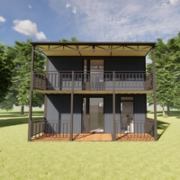 Maison à deux étages Casa préfabriquée pliante 20Ft 40Ft Portable préfabriqué extensible Container House 2 3 4 5 Bedroom Mobile Tiny Home