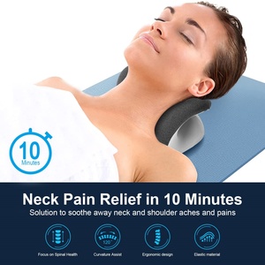 Oreiller chauffant de traction pour le cou et les épaules, pour étirement de la colonne cervicale et relaxation musculaire cervicale - Product Image 3