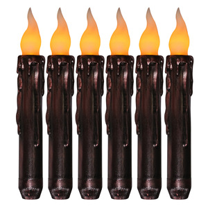 Bất Wax tay nhúng Pin hoạt động dẫn hẹn giờ taper nến quốc gia nguyên thủy <span class=keywords><strong>Flameless</strong></span> Đèn trang trí Burgundy - Product Image 4