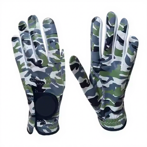 Guantes de Golf de Piel de Cabretta de China, Unisex, Antideslizantes, Diseño de Impresión Completa, Cierre de Tirón, Impermeables, Elásticos y Transpirables, para Mano Izquierda - Product Image 1
