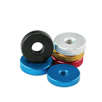 Écrous moletés à main M3 M4 M5 M6, petits boutons à pas fin colorés, écrous fins en alliage d'aluminium anodisé, écrous pour modèles et jouets