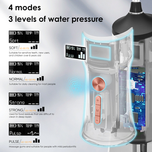 Nouveau modèle breveté de luxe LP221, best-seller <span class=keywords><strong>TikTok</strong></span>, irrigateur buccal électrique portable, étanche IPX7, 5 modes, batterie grande capacité 1800 mAh - Product Image 3