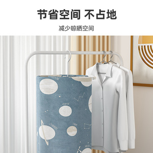 Spiral <b>Clothes</b> <b>Drying</b> <b>Rack</b> Round Standing Type For Bed Sheets And Duvet Covers Home Use - Product Image 2