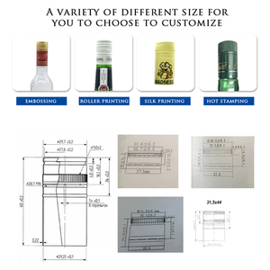 Tapas <span class=keywords><strong>de</strong></span> aluminio reciclables Tapas <span class=keywords><strong>de</strong></span> botellas Cerrar Whisky Tequila <span class=keywords><strong>Vodka</strong></span> Ron Gin 15mm 18mm 28mm 38mm Tipo <span class=keywords><strong>de</strong></span> giro Tapa <span class=keywords><strong>de</strong></span> botella - Product Image 5