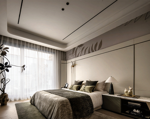 Juego <span class=keywords><strong>de</strong></span> Dormitorio Moderno <span class=keywords><strong>de</strong></span> Tela para Hotel, Escritorio King Size y Otomana, Muebles Europeos <span class=keywords><strong>de</strong></span> 5 Estrellas para Apartamento - Product Image 2