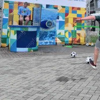 Dunk Tank Gonflable en Métal, Jeu Aquatique de Lancer, Amusement pour Carnavals, Enfants et Adultes, Location pour Fêtes, Équipements de Parc d'Attractions, Manèges de Carnaval