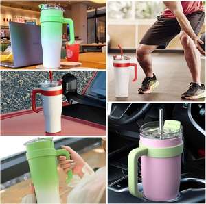 Hot Selling <b>Large</b> Capacity Portable Straw <b>Cup</b> 304 Stainless Steel Vacuum Flask Custom Water Bottle Event Gift with Custom logo - Product Image 6