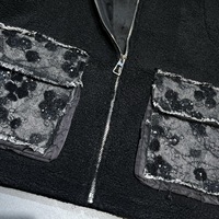 6931/FANMAJIALIE Vente directe usine Haut décontracté et tendance, coupe oversize, 100% Coton, avec poche effilochée et accent camouflage, pour le quotidien