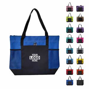 Large Capacity 600D Oxford Cloth Tote <b>Bag</b> with Custom Logo Reusable Folding Shoulder Shopping <b>Bag</b> for <b>Gifts</b> - Product Image 1